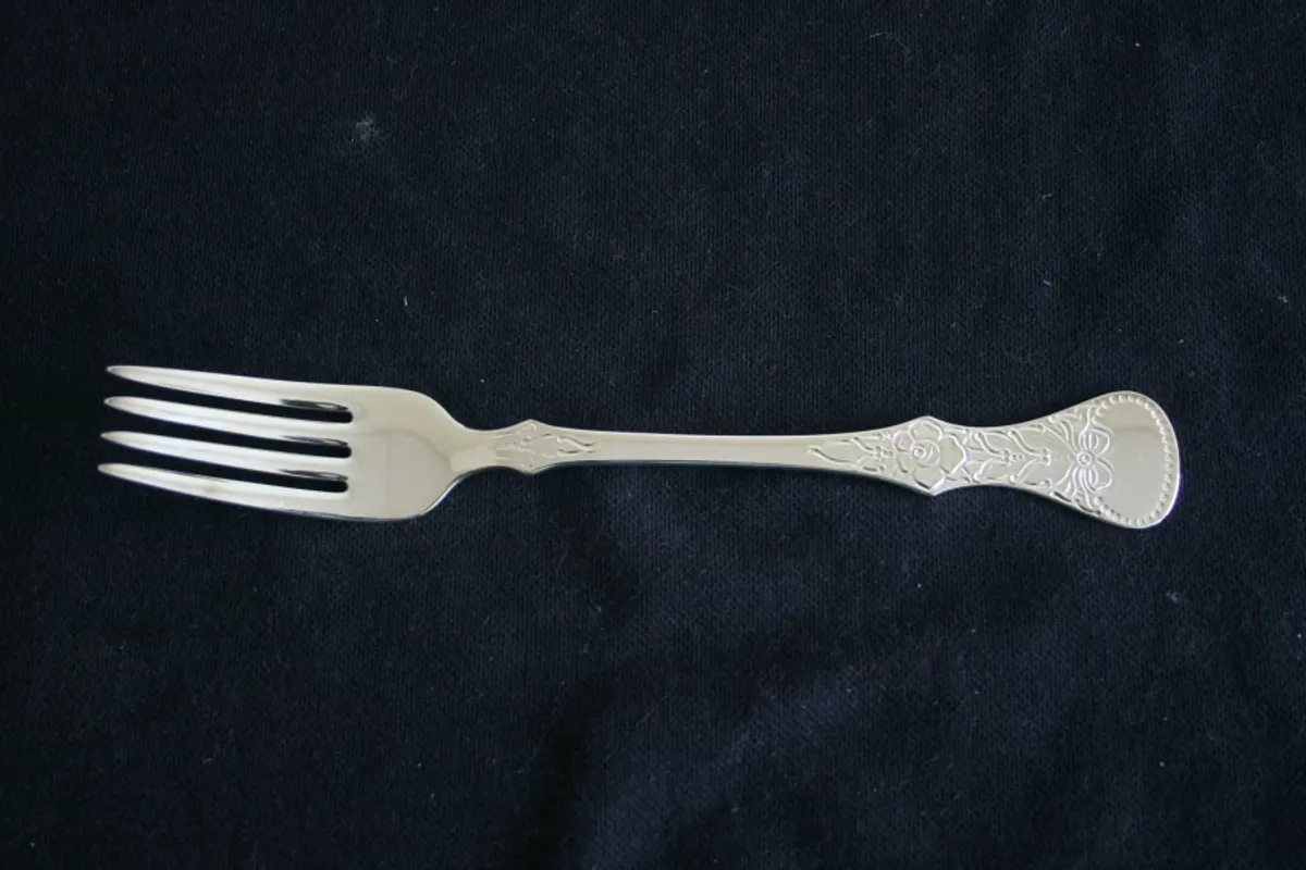 Flat Rose liten spisegaffel - 18 cm