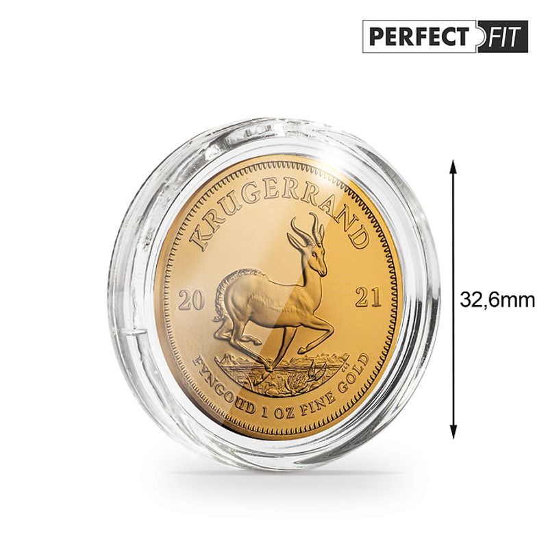 Ultra myntkapsler for 1 unse gull Krugerrand - 10 stk