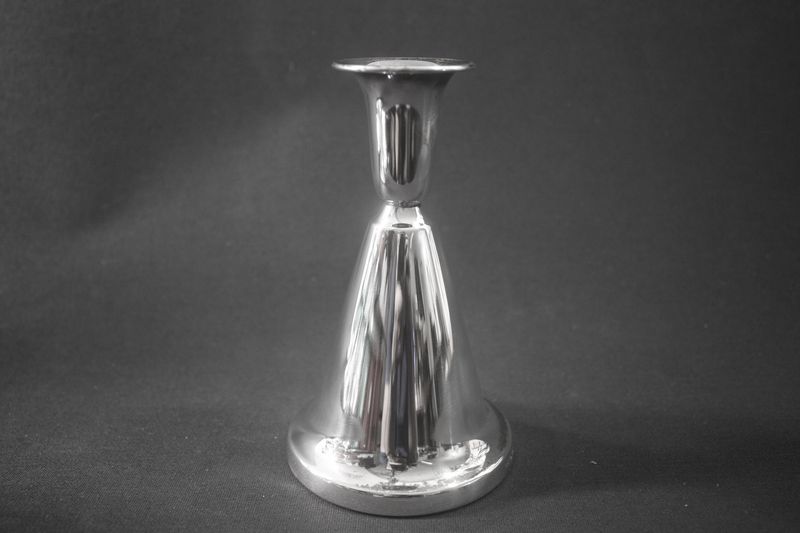 Sølv lysestake Klokke (431B) 12 cm