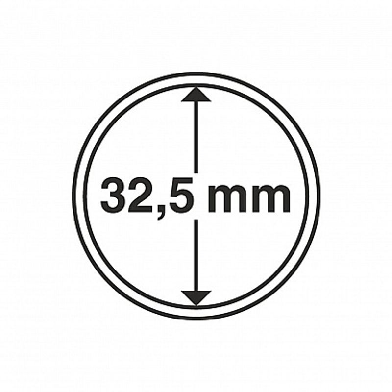 Myntkapsler runde - 10 stk