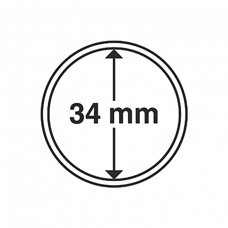 Myntkapsler runde - 10 stk
